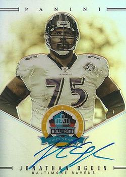 2018 Panini Spectra - 50th Anniversary Hall of Fame Signatures #JOG Jonathan Ogden Front