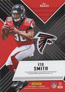 2018 Panini XR - Rookie Swatch Autographs #RSA33 Ito Smith Back