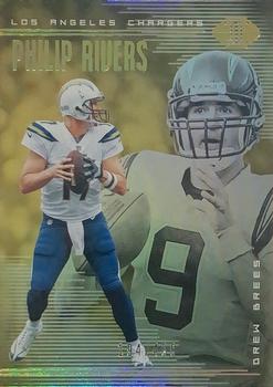 2018 Panini Illusions - Gold #92 Drew Brees / Philip Rivers Front