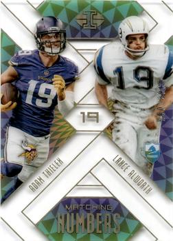 2018 Panini Illusions - Matching Numbers Gold #10 Adam Thielen / Lance Alworth Front