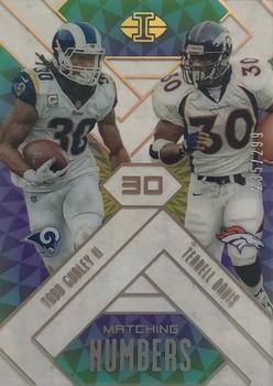 2018 Panini Illusions - Matching Numbers Gold #16 Terrell Davis / Todd Gurley II Front