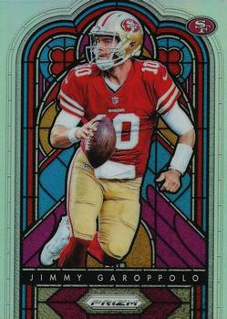 2018 Panini Prizm - Stained Glass Prizm #SG-5 Jimmy Garoppolo Front