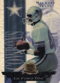 1996 Collector's Edge President's Reserve - Air Force One SN2000 #8 Michael Irvin Front