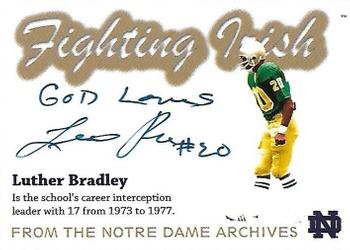 2003-09 TK Legacy Notre Dame Fighting Irish - Historical Archives Autographs #AR12 Luther Bradley Front