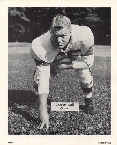 1954 Fisher Foods Cleveland Browns Premiums #NNO Charles Noll Front