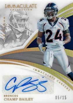 2018 Panini Immaculate Collection - Immaculate Careers #IC-CB Champ Bailey Front