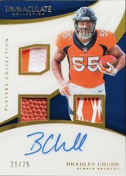 2018 Panini Immaculate Collection - Immaculate Players Collection Autographs #PC-BC Bradley Chubb Front