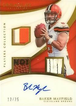 2018 Panini Immaculate Collection - Immaculate Players Collection Autographs #PC-BM Baker Mayfield Front