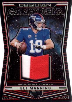 2018 Panini Obsidian - Galaxy Gear Relics Electric Etch Red #GG-22 Eli Manning Front