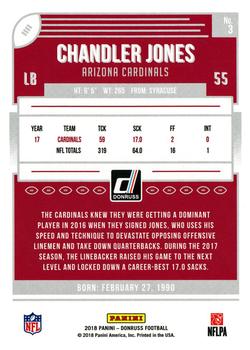2018 Donruss - Press Proof Bronze #3 Chandler Jones Back