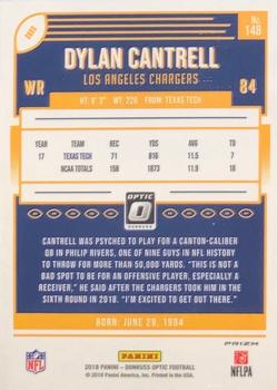 2018 Donruss Optic - Red and Yellow #148 Dylan Cantrell Back