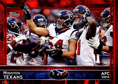 2015 Topps 5x7 - Red 5x7 #256 Houston Texans Front