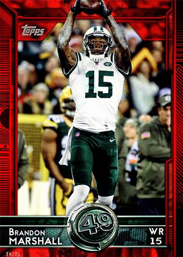 2015 Topps 5x7 - Red 5x7 #373 Brandon Marshall Front