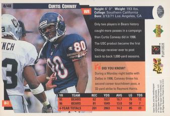 1997 Collector's Choice Cardzillion/Folz Mini #8 Curtis Conway Back