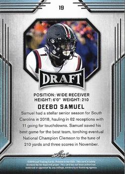 2019 Leaf Draft #19 Deebo Samuel Back