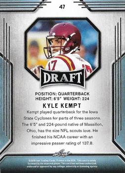 2019 Leaf Draft #47 Kyle Kempt Back