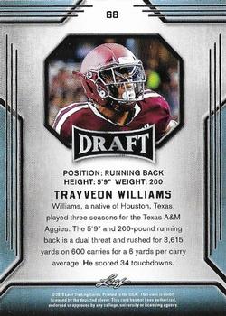 2019 Leaf Draft #68 Trayveon Williams Back