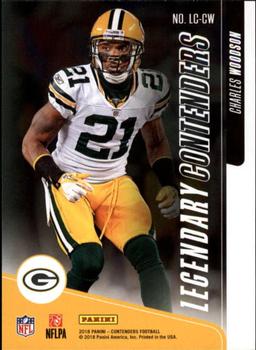 2018 Panini Contenders - Legendary Contenders Emerald #LC-CW Charles Woodson Back
