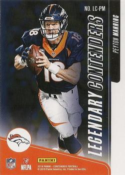 2018 Panini Contenders - Legendary Contenders Ruby #LC-PM Peyton Manning Back