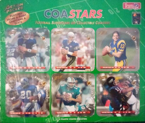 1994 Action Packed CoaStars - Panels #NNO Troy Aikman / Bernie Kosar / Chris Miller / Rick Mirer / Barry Sanders / Phil Simms Front