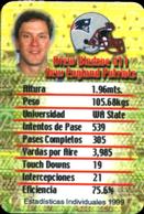 2000 Ruffles Queso Quarterback Club #NNO Drew Bledsoe Back