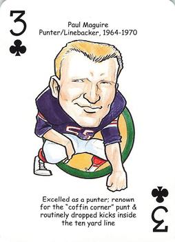 2007 Hero Decks Buffalo Bills Football Heroes Playing Cards #3♣ Paul Maguire Front