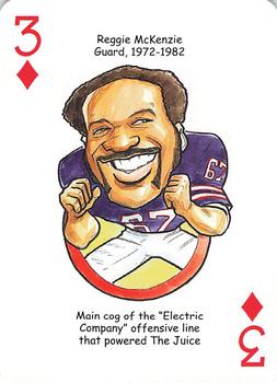 2007 Hero Decks Buffalo Bills Football Heroes Playing Cards #3♦ Reggie McKenzie Front