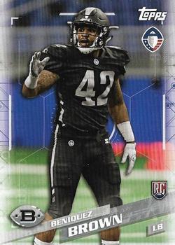 2019 Topps AAF #44 Beniquez Brown Front
