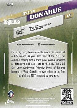 2019 Topps AAF #124 Dylan Donahue Back
