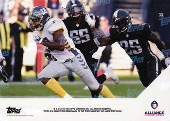 2019 Topps Now AAF #33 Dontez Ford Back