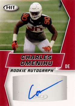 2019 SAGE HIT - Autographs Red #A18 Charles Omenihu Front