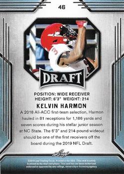 2019 Leaf Draft - Gold #46 Kelvin Harmon Back