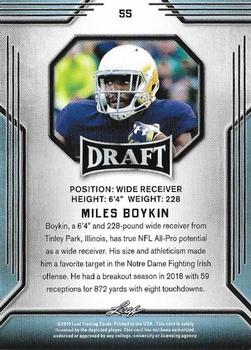 2019 Leaf Draft - Gold #55 Miles Boykin Back