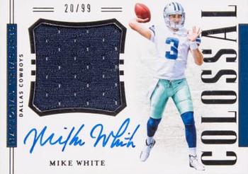 2018 Panini National Treasures - Rookie Colossal Signatures #RCS-MW Mike White Front