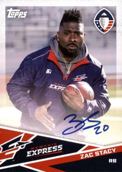 2019 Topps AAF - Autograph #AU-ZST Zac Stacy Front