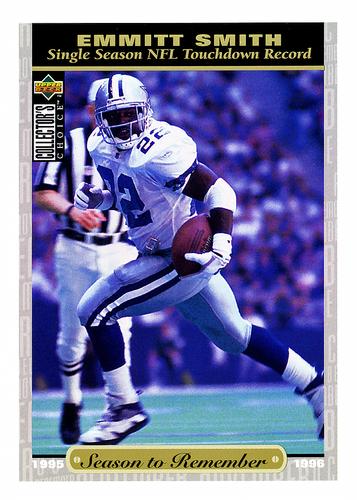 1996 Collector's Choice Season to Remember Blow-ups #51 Emmitt Smith Front