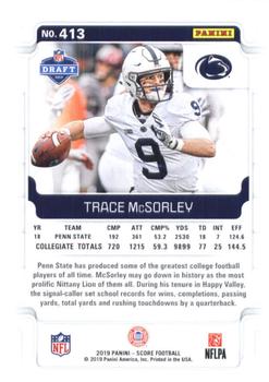 2019 Score - Red #413 Trace McSorley Back