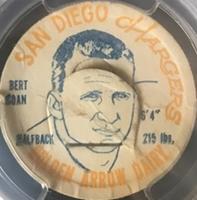 1962 Golden Arrow Dairy San Diego Chargers Caps #NNO Bert Coan Front