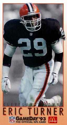1993 GameDay McDonald's Cleveland Browns #11 Eric Turner Front