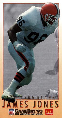 1993 GameDay McDonald's Cleveland Browns #16 James Jones Front