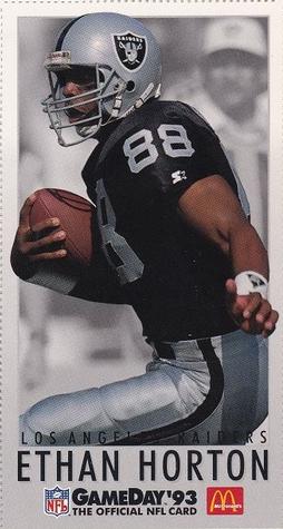 1993 GameDay McDonald's Los Angeles Raiders #3 Ethan Horton Front