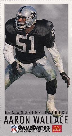 1993 GameDay McDonald's Los Angeles Raiders #11 Aaron Wallace Front