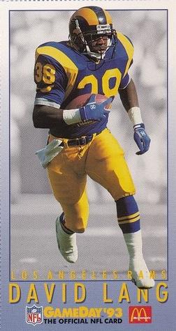1993 GameDay McDonald's Los Angeles Rams #6 David Lang Front