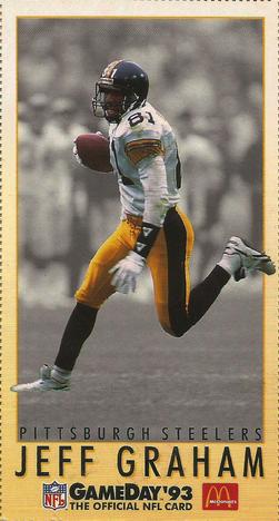 1993 GameDay McDonald's Pittsburgh Steelers #3 Jeff Graham Front