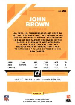 2019 Donruss #28 John Brown Back