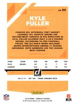 2019 Donruss #55 Kyle Fuller Back