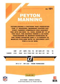 2019 Donruss #121 Peyton Manning Back