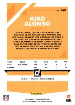 2019 Donruss #149 Kiko Alonso Back