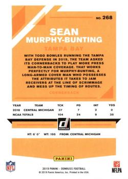 2019 Donruss #268 Sean Murphy-Bunting Back