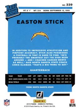 2019 Donruss #339 Easton Stick Back